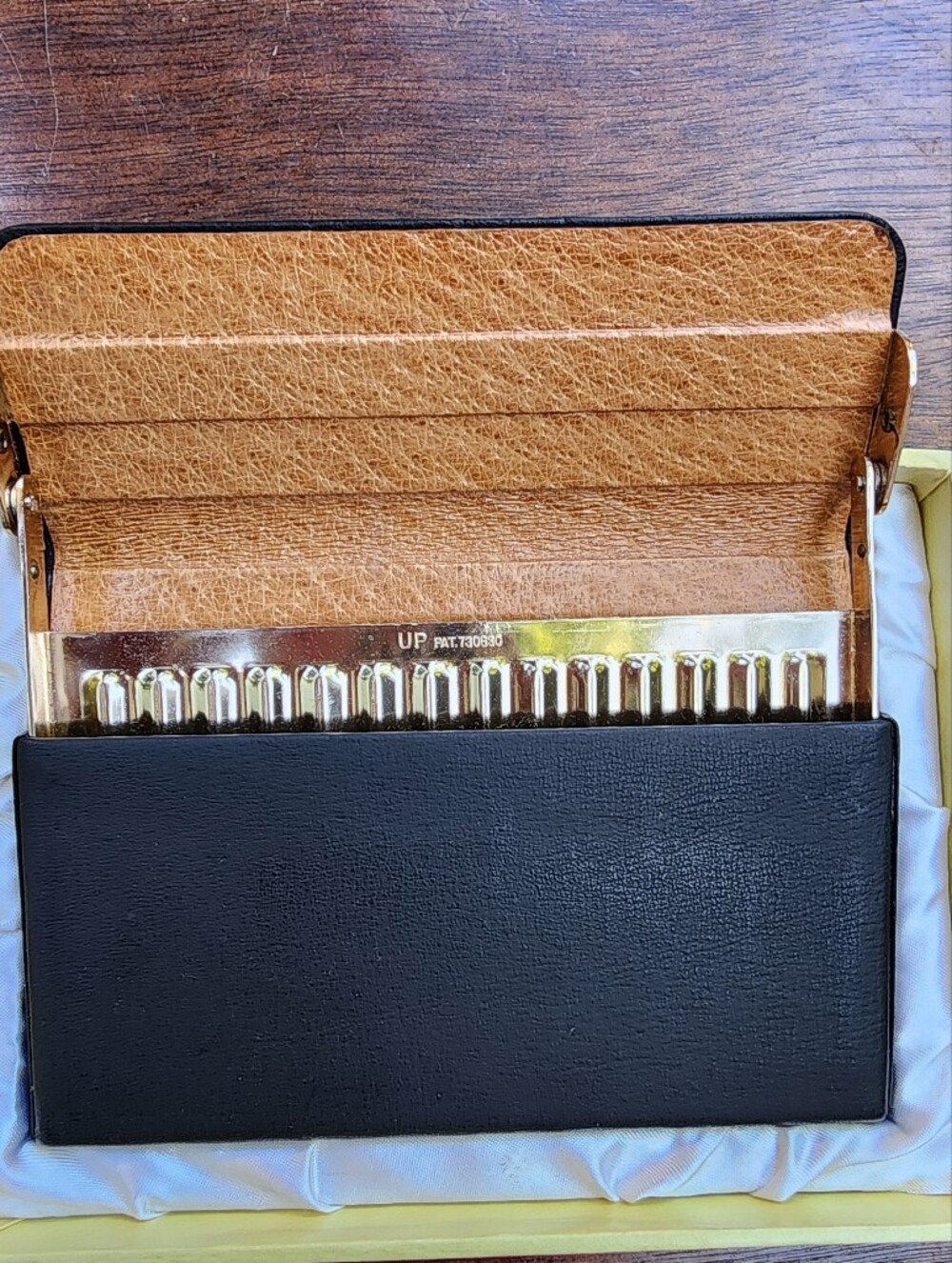 Vintage Leather Oboe Reed Case Holder/Cigarette Box 20 Slots Mid Century